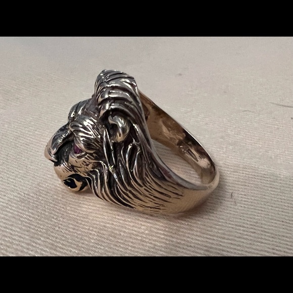 Vintage Lion 14k Gold Ring 11.7 grams of gold - Picture 7 of 13